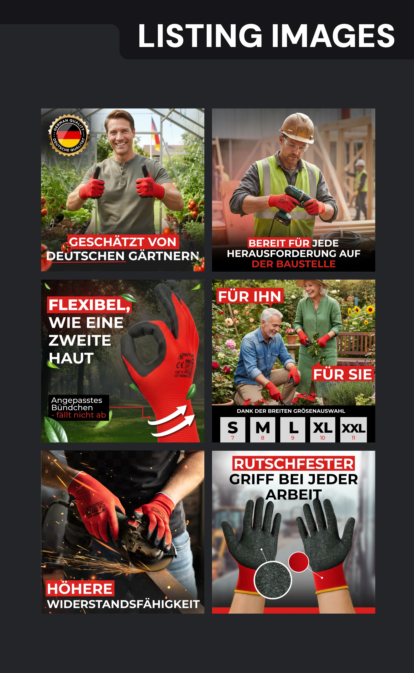 MK-Glove — rękawice ogrodowe, Listing Images